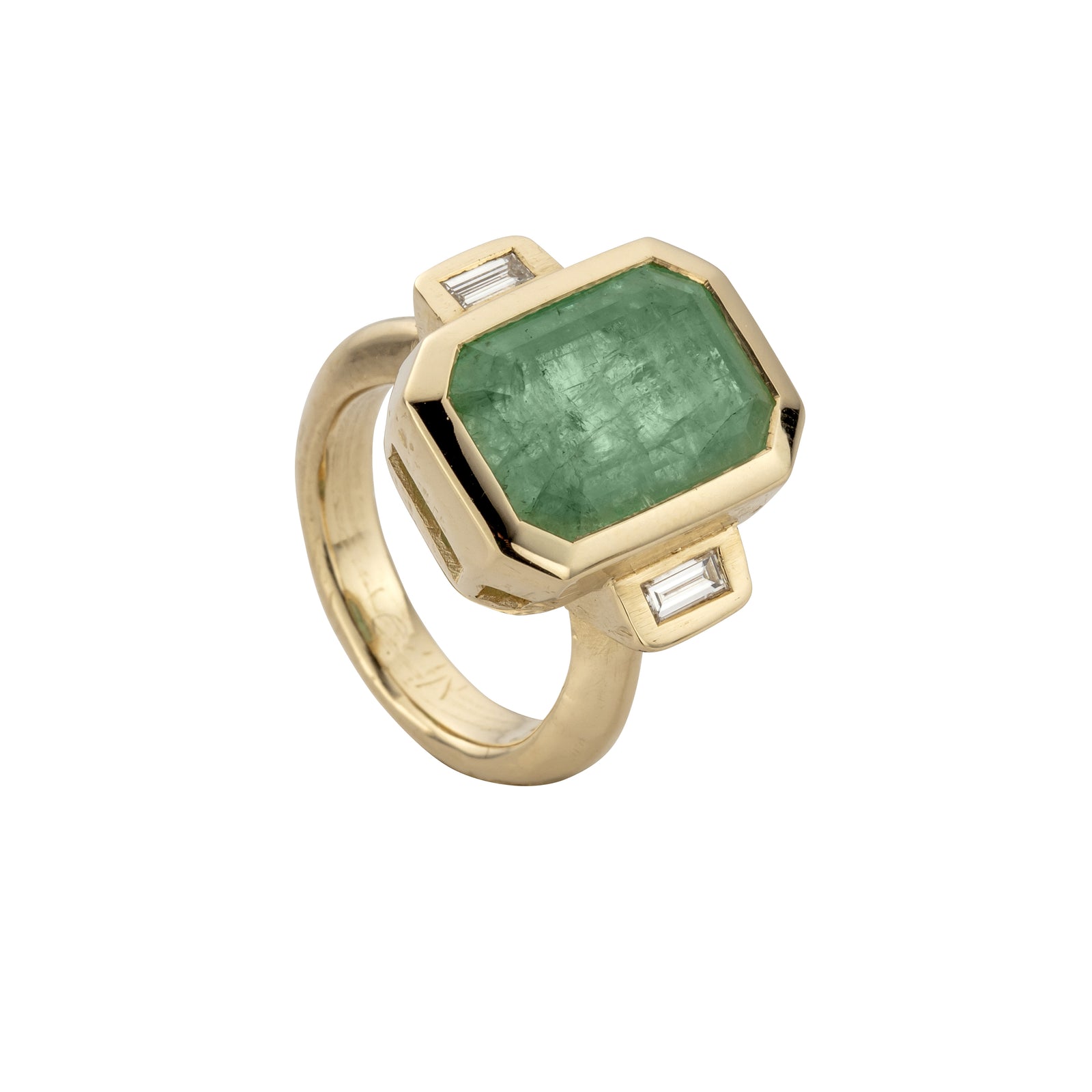 ALINA Gold Emerald & Diamond Ring