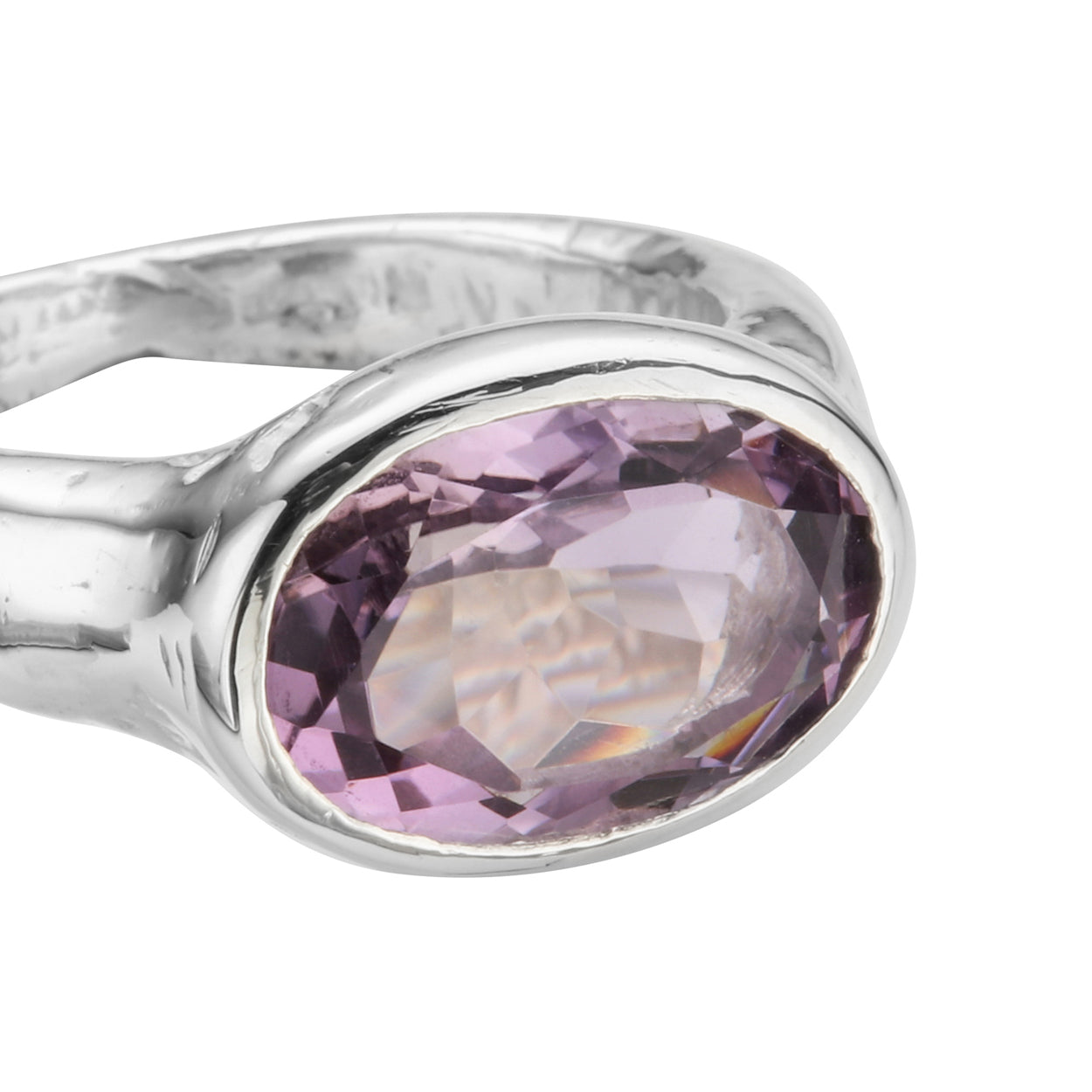Silver Amethyst Treasure Ring