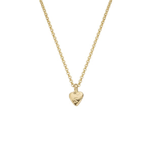 Children's Gold Baby Heart Necklace