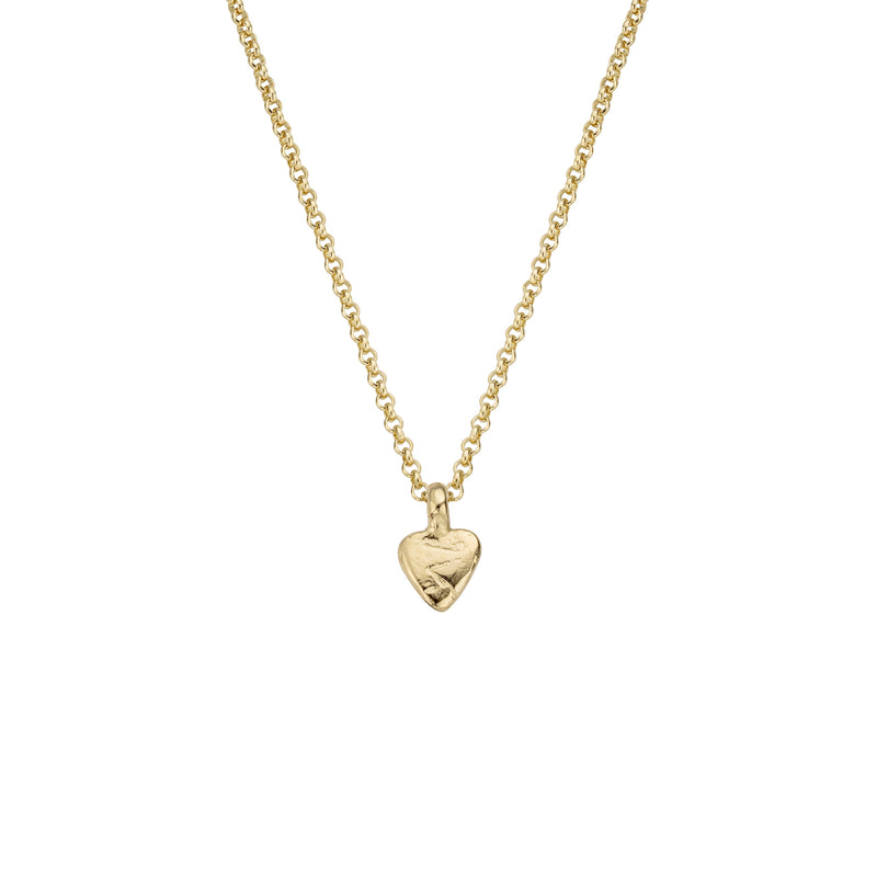 Children's Gold Baby Heart Necklace