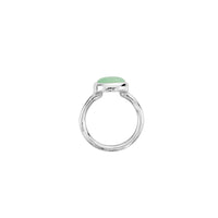 Silver Chrysoprase Baby Treasure Ring