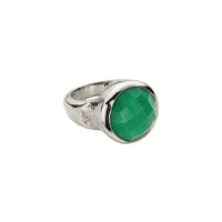 Silver Chrysoprase Mood Ring