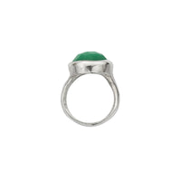 Silver Chrysoprase Mood Ring
