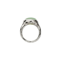 Silver Chrysoprase Treasure Ring