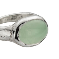 Silver Chrysoprase Treasure Ring