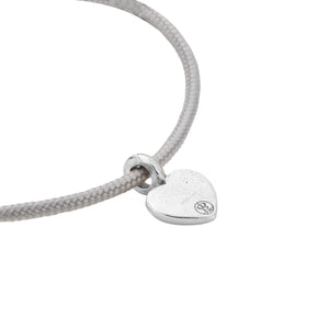 Silver Think of Me Heart Sailing Rope Bracelets