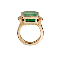 DESIREE Gold Emerald & Diamond Ring