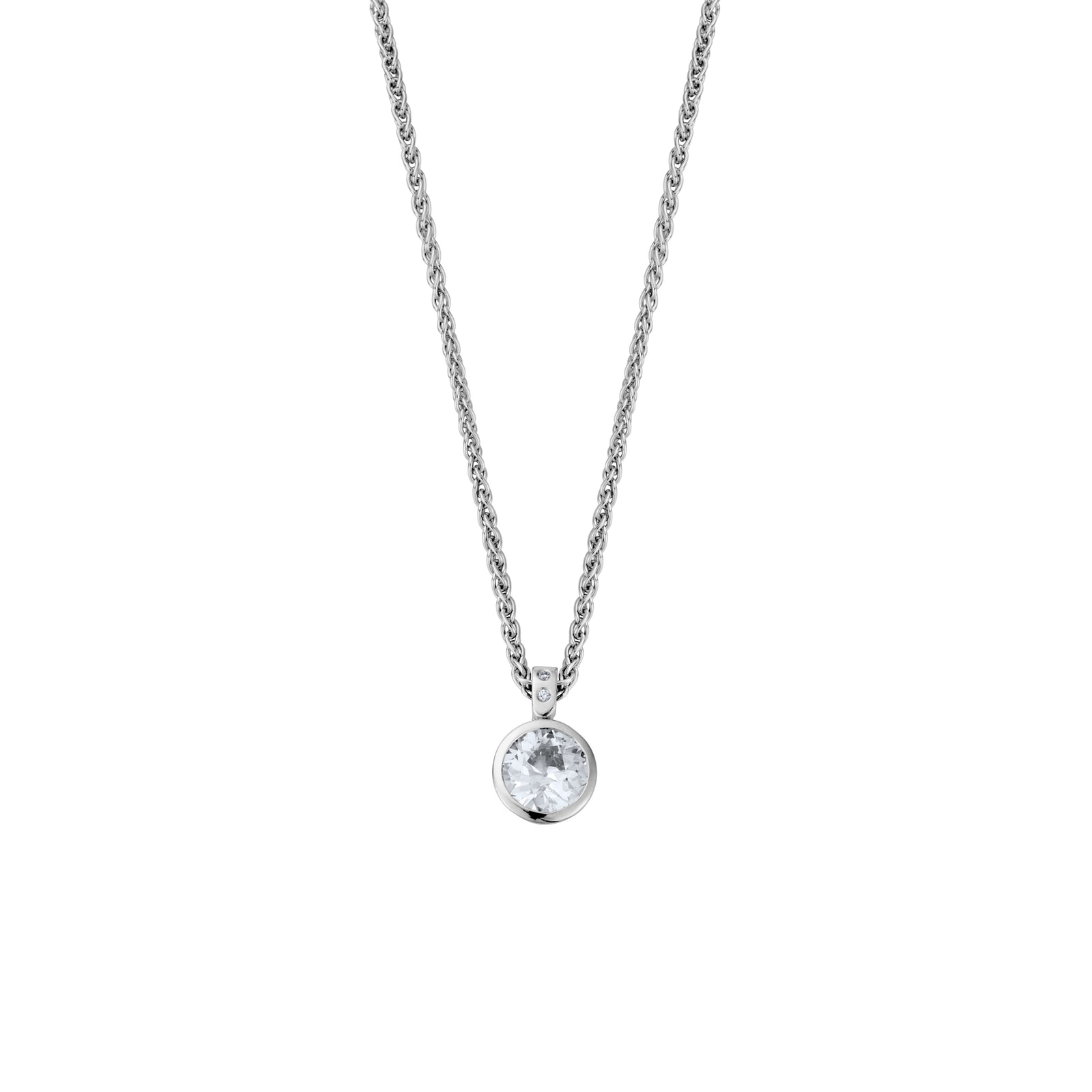 DAHLIA White Gold Diamond Necklace