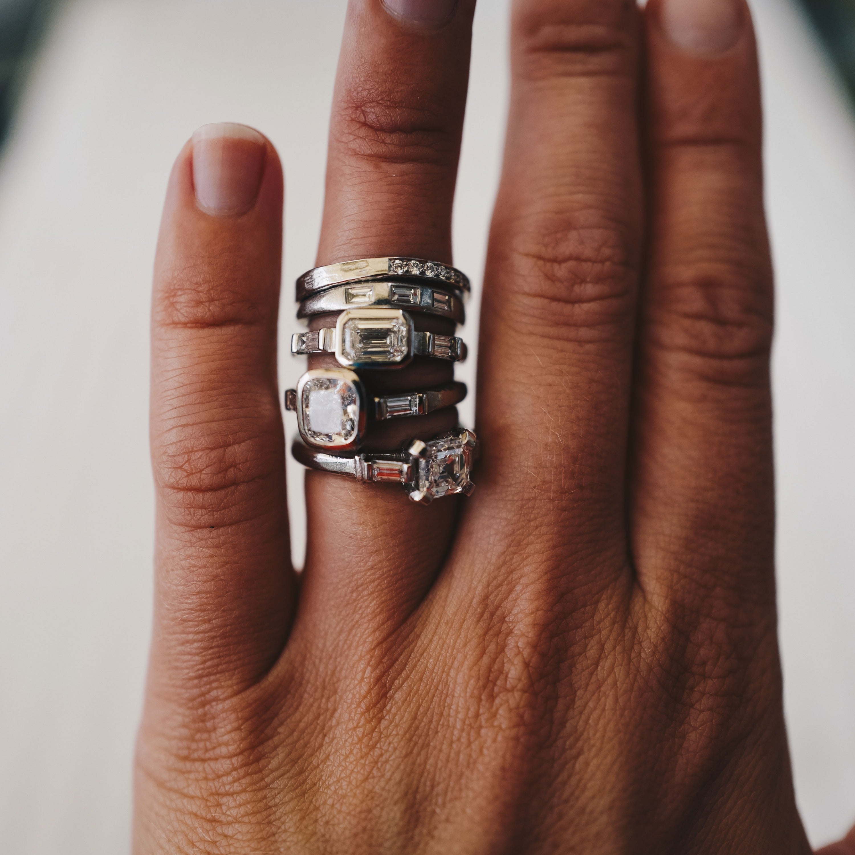 AMARA Platinum Diamond Ring