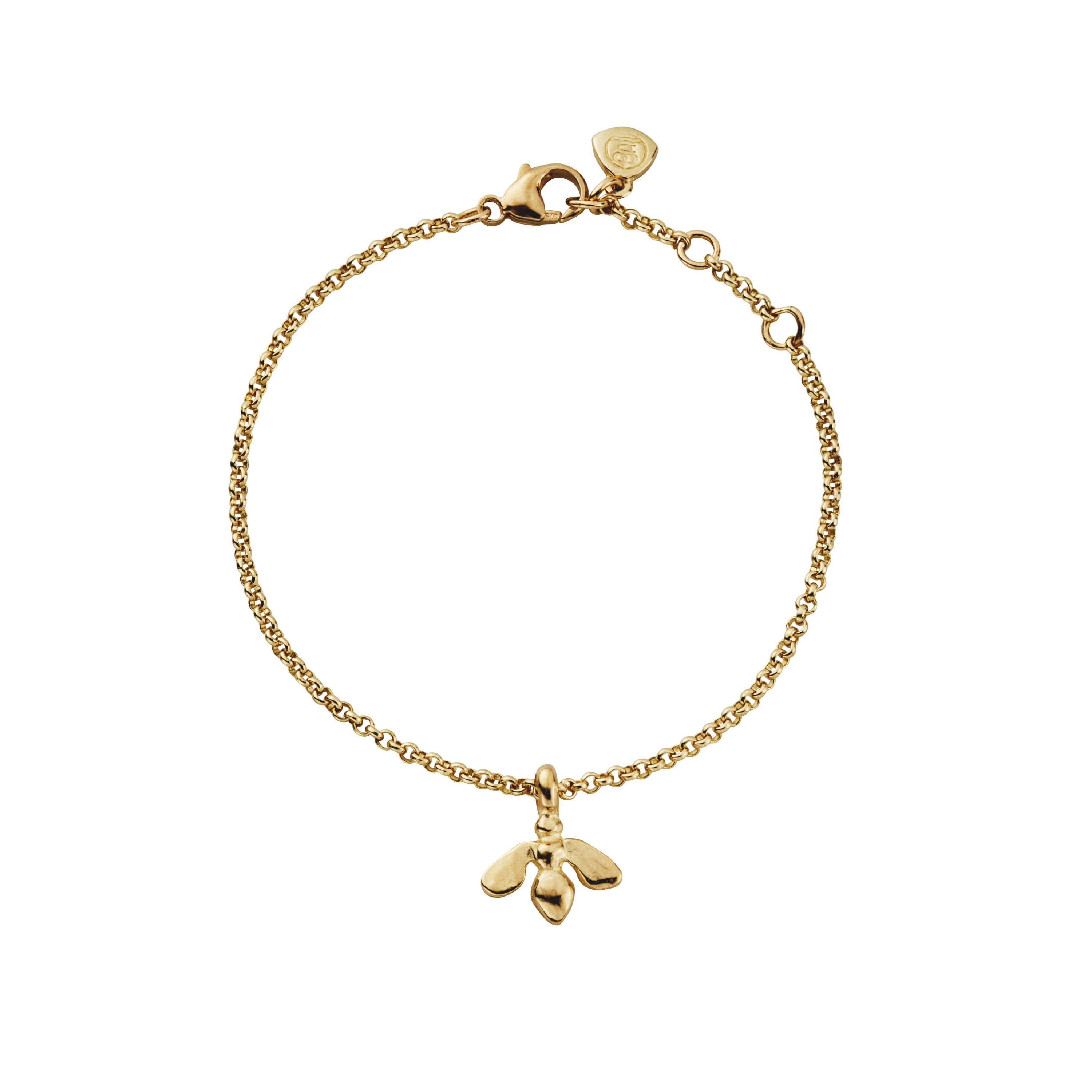 Gold Mini Honey Bee Chain Bracelet