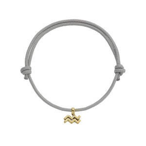 Gold Mini Aquarius Horoscope Sailing Rope