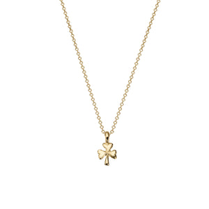Children's Gold Baby Shamrock Necklace