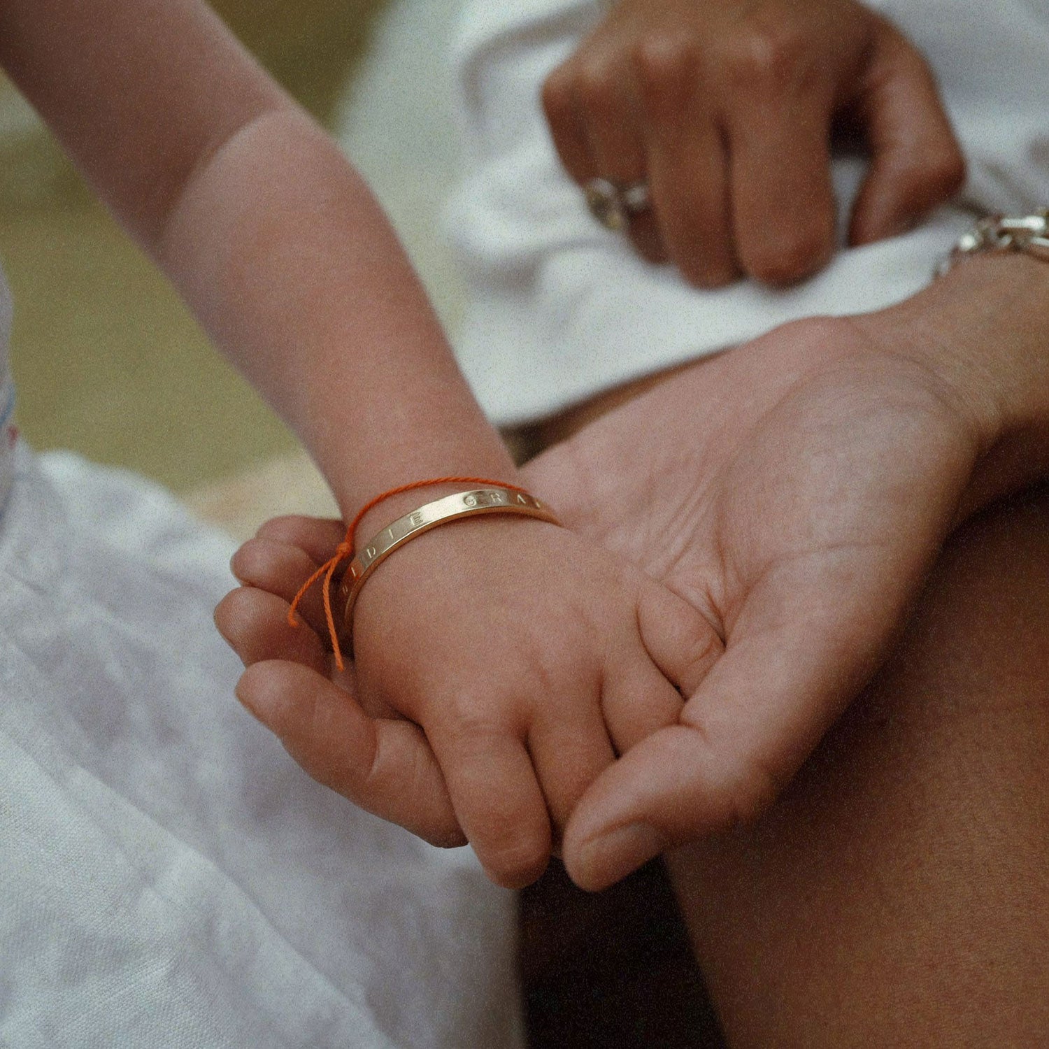 Children's Silver Smiley Face Cord Bracelet