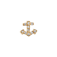 Gold Diamond Little Anchor Single Ear Charm