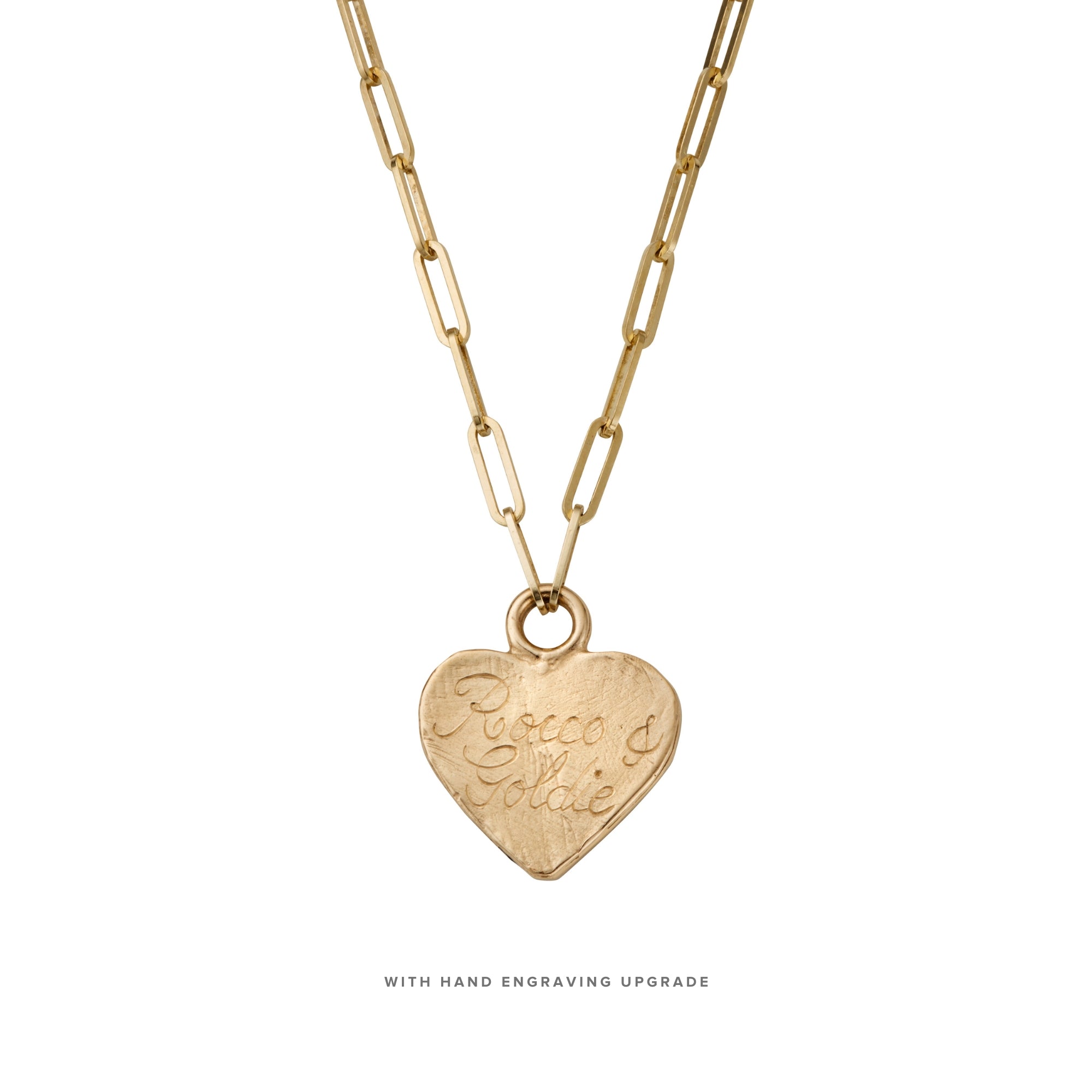 Gold Keeper's Heart Trace Chain Necklace