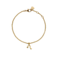 Gold Mini Leo Horoscope Chain Bracelet