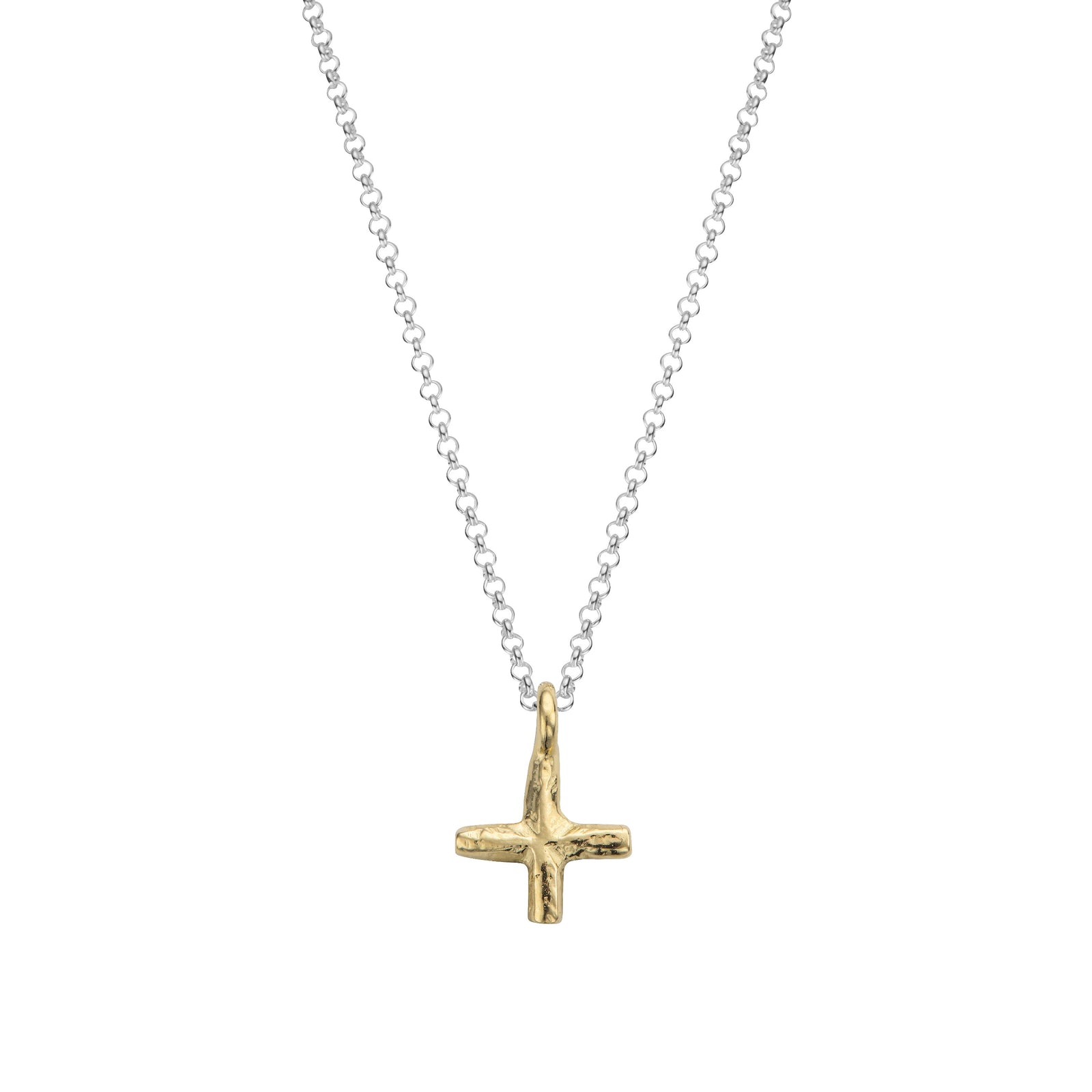 Silver & Gold Medium Kiss Necklace