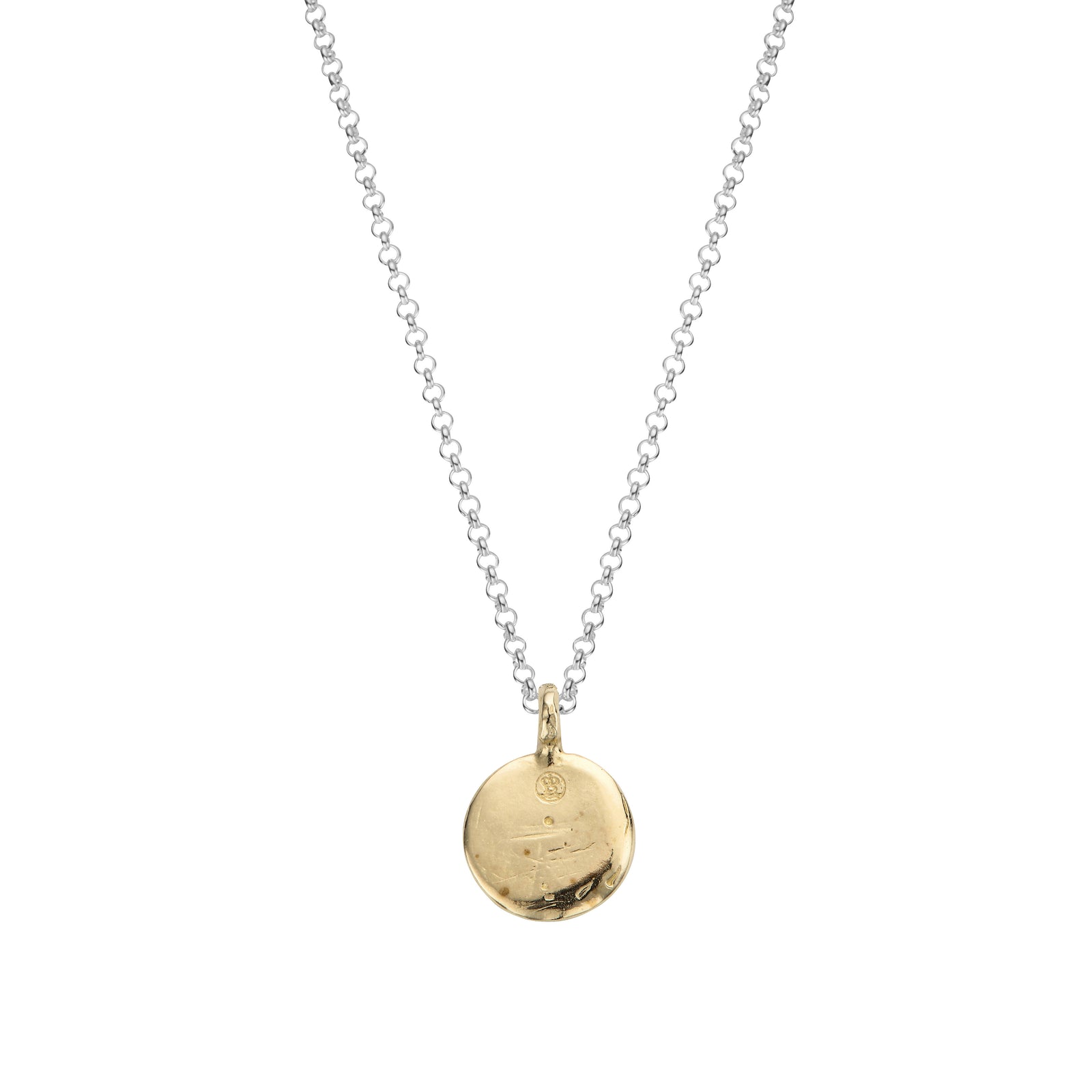Silver & Gold Medium Roman Coin Necklace
