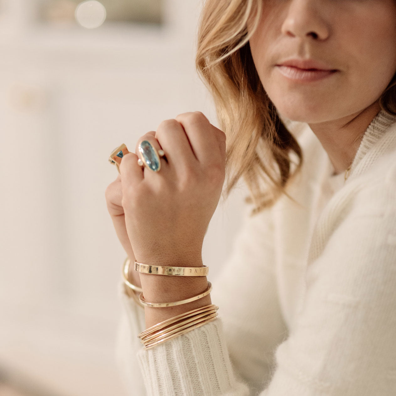 Gold Stack Bangle