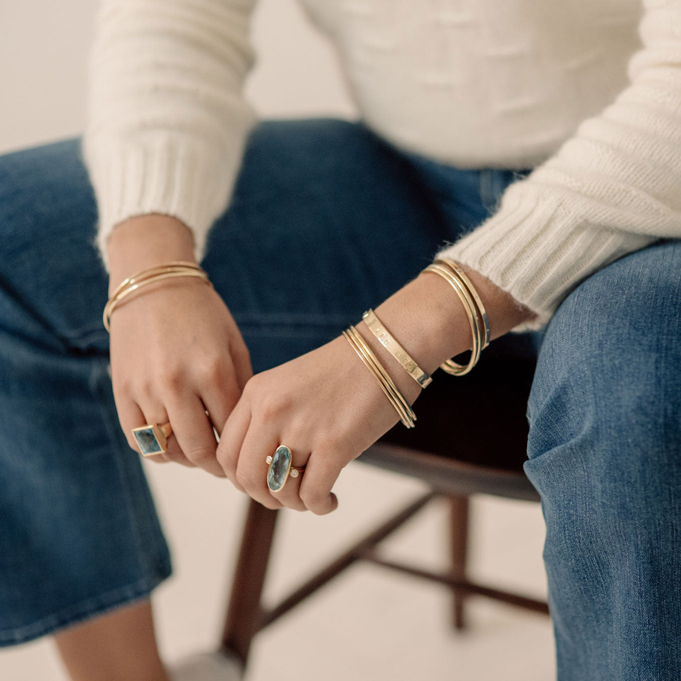 Gold Stack Bangle