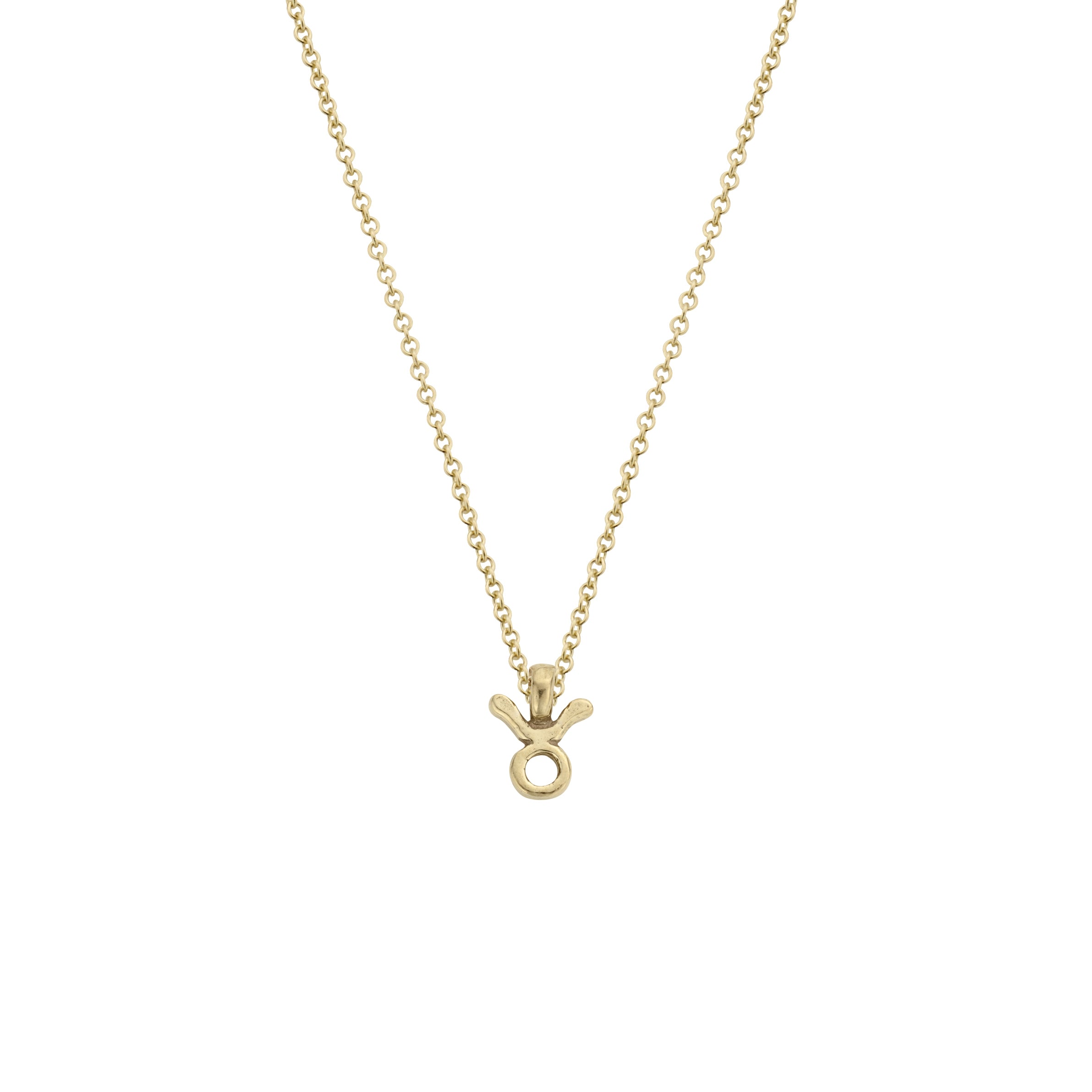 Gold Mini Taurus Horoscope Necklace
