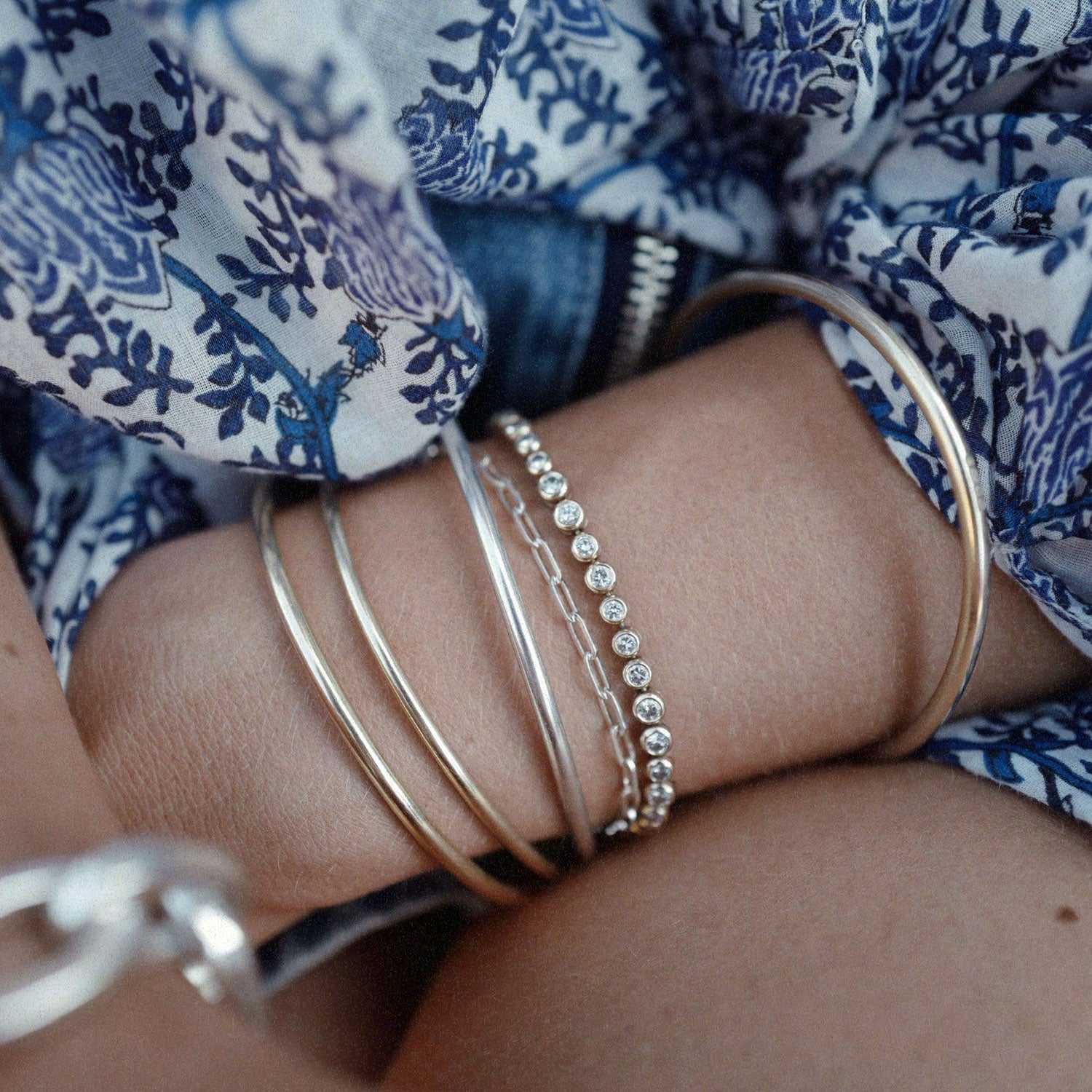 Gold Diamond Tennis Bracelet