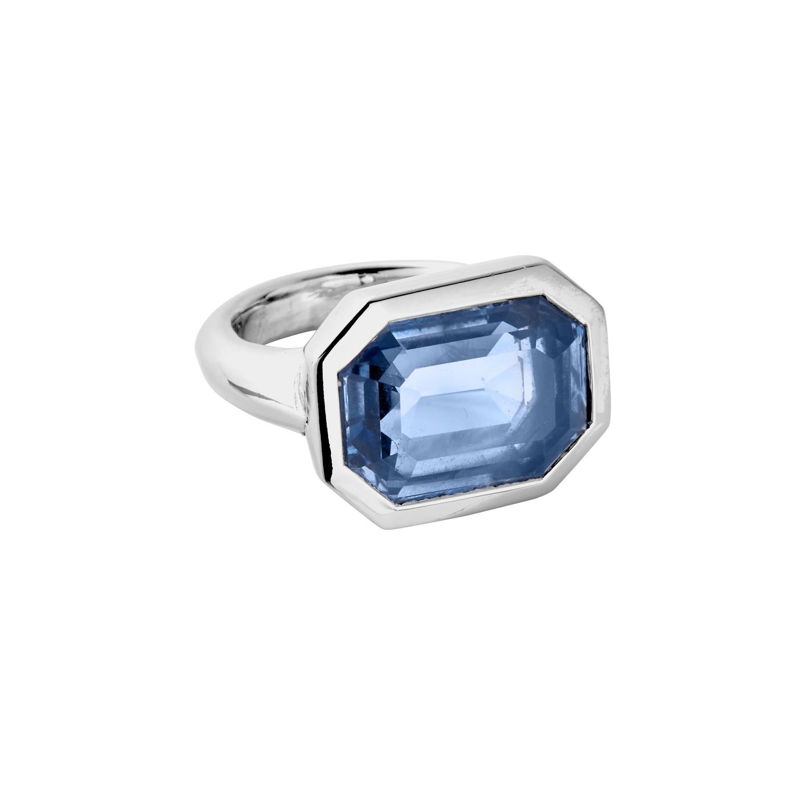 ISLE OF SKYE White Gold Blue Sapphire Ring