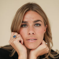 ISLE OF SKYE White Gold Blue Sapphire Ring