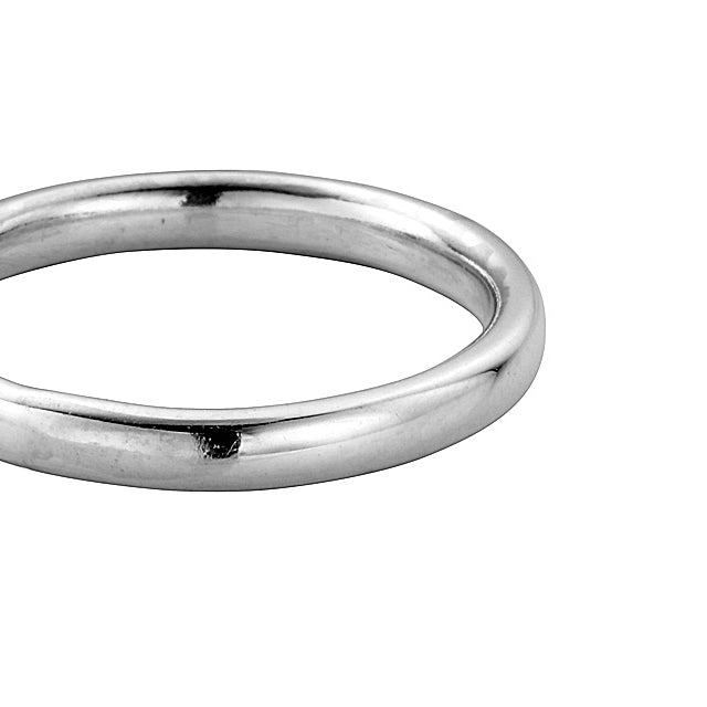 Silver Ladies' Oval Band