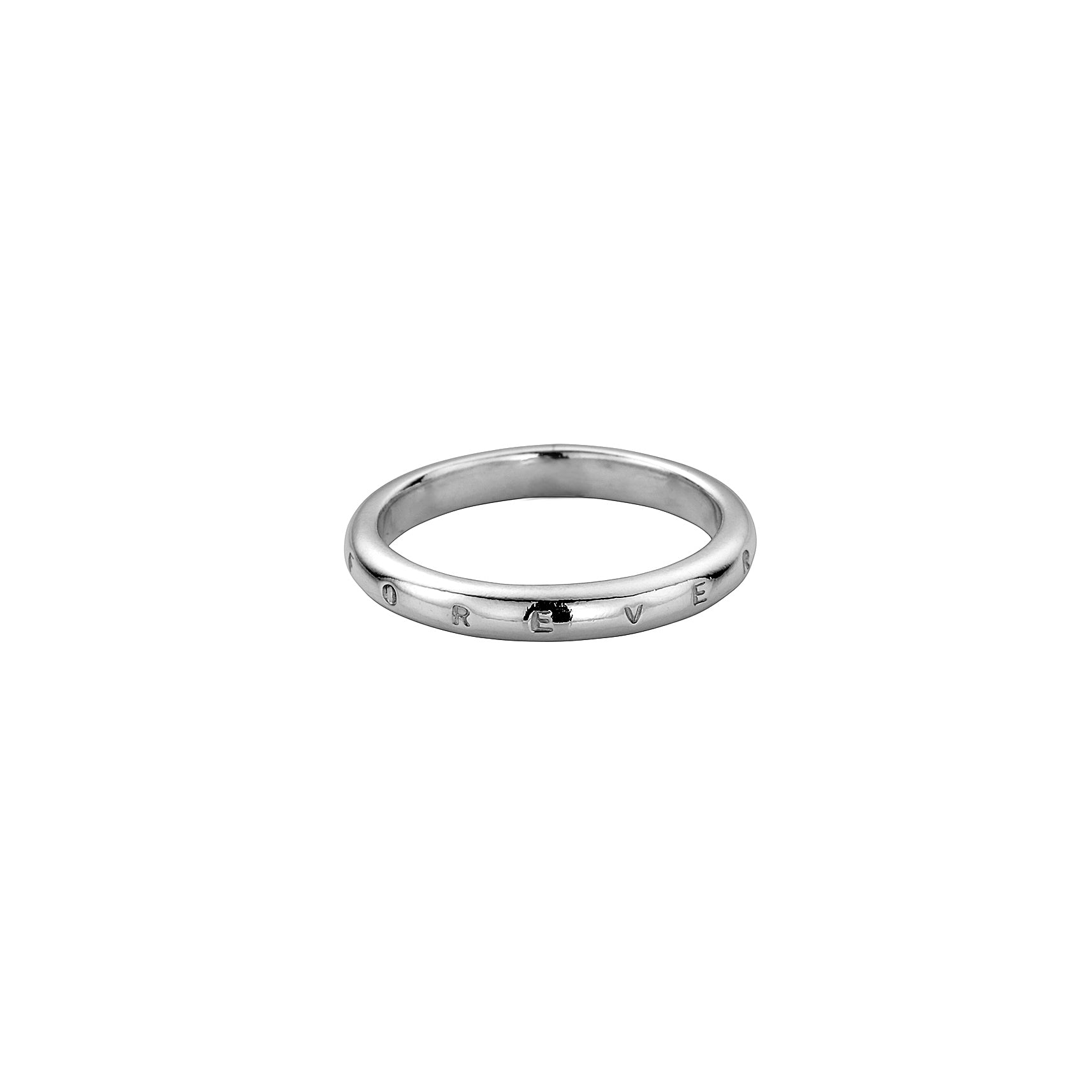 Silver Ladies' Oval Band