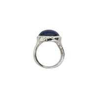 Silver Lapis Mood Ring