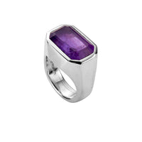 LOLANTHE Silver Amethyst Ring