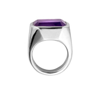 LOLANTHE Silver Amethyst Ring