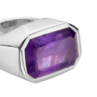 LOLANTHE Silver Amethyst Ring