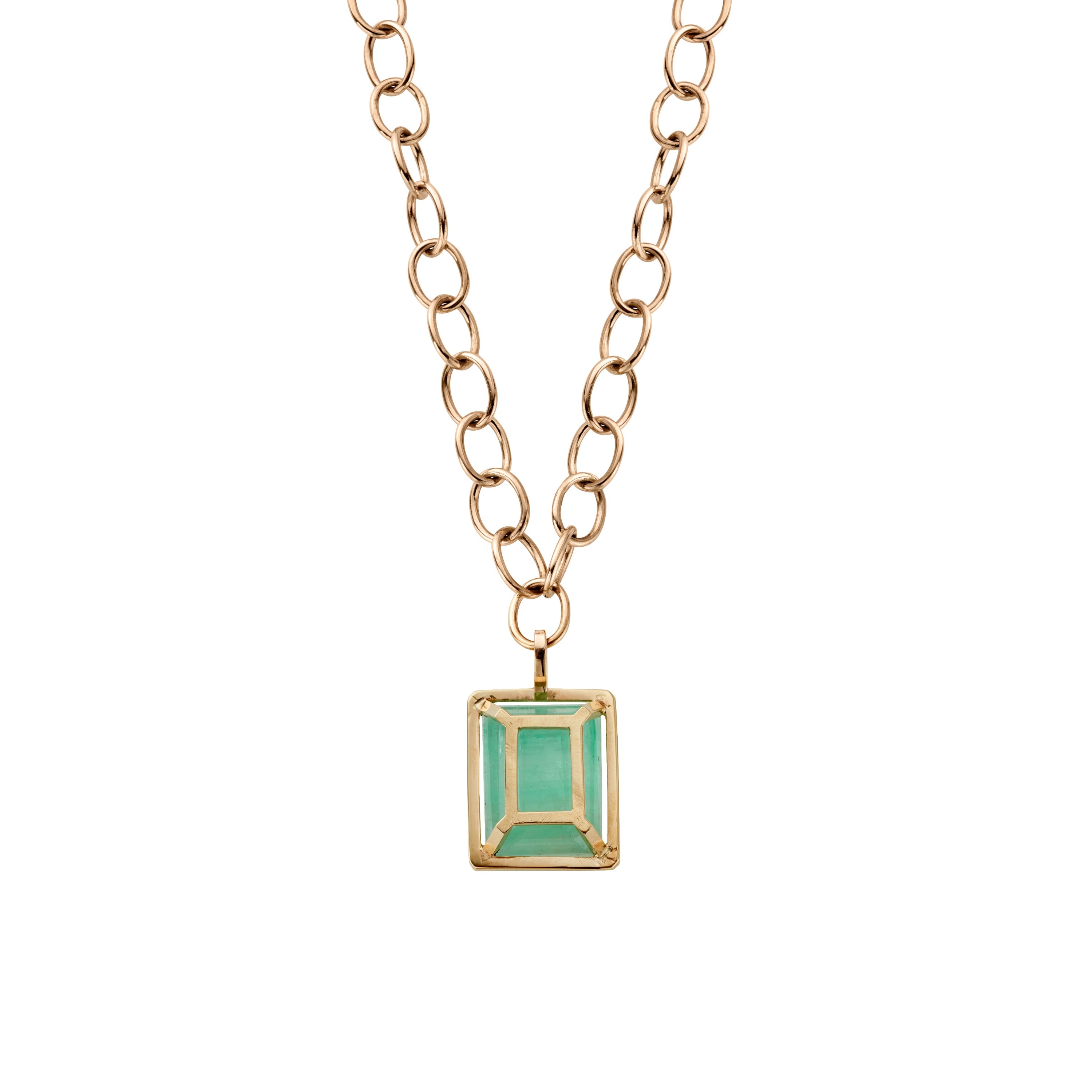 MAUNA KEA Gold Emerald Necklace