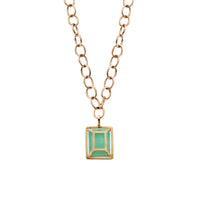 MAUNA LOA Gold Emerald Necklace