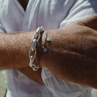 Men's Silver Monaco Bracelet