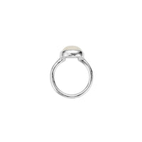 Silver Moonstone Baby Treasure Ring