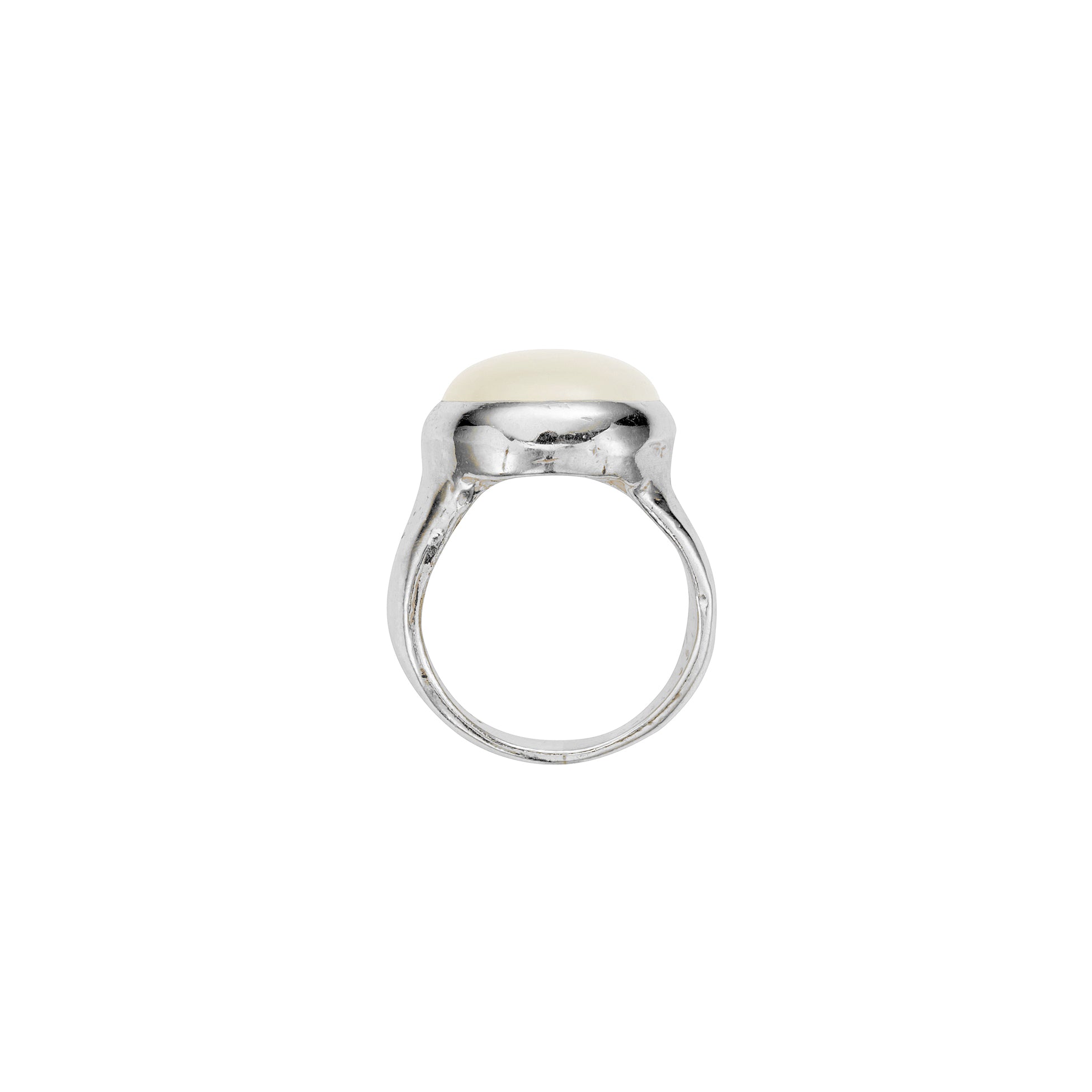 Silver Moonstone Mood Ring