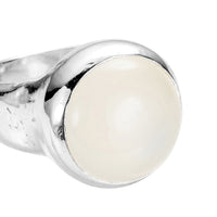 Silver Moonstone Mood Ring