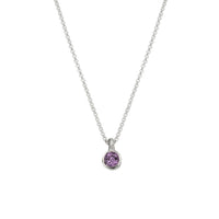 Silver Amethyst Original Baby Treasure Necklace