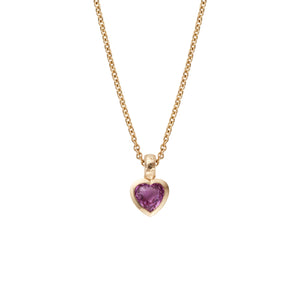 PETIT AMOUR Gold Pink Sapphire Necklace