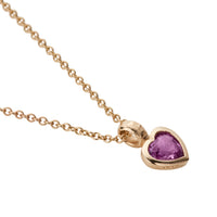 PETIT AMOUR Gold Pink Sapphire Necklace