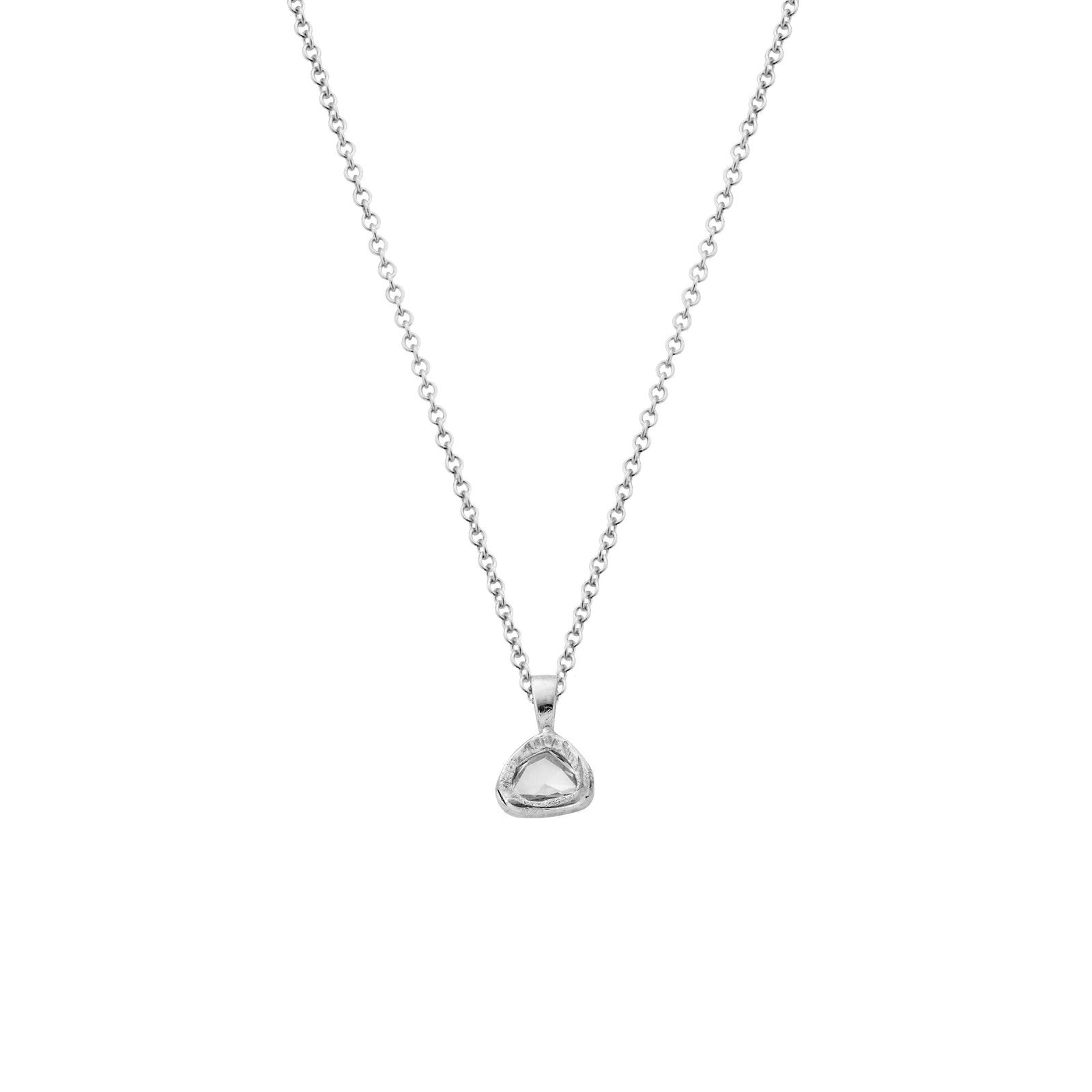 PETITE MONTAGNE White Gold Antique Diamond Necklace