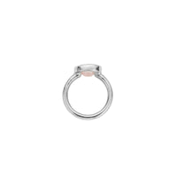Silver Rose Quartz Baby Treasure Ring