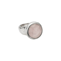 Silver Rose Quartz Mood Ring