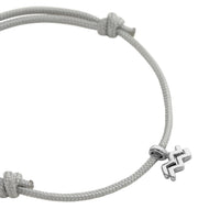 Silver Aquarius Mini Horoscope Sailing Rope