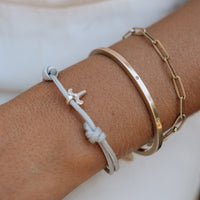 Silver Aries Mini Horoscope Sailing Rope