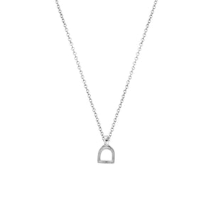 Silver Baby Stirrup Necklace