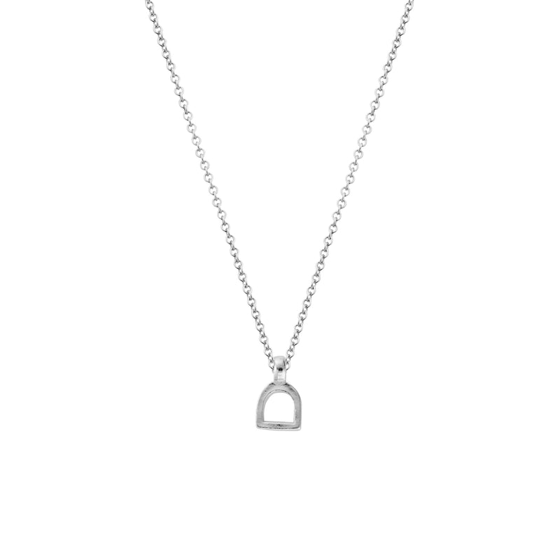 Silver Baby Stirrup Necklace